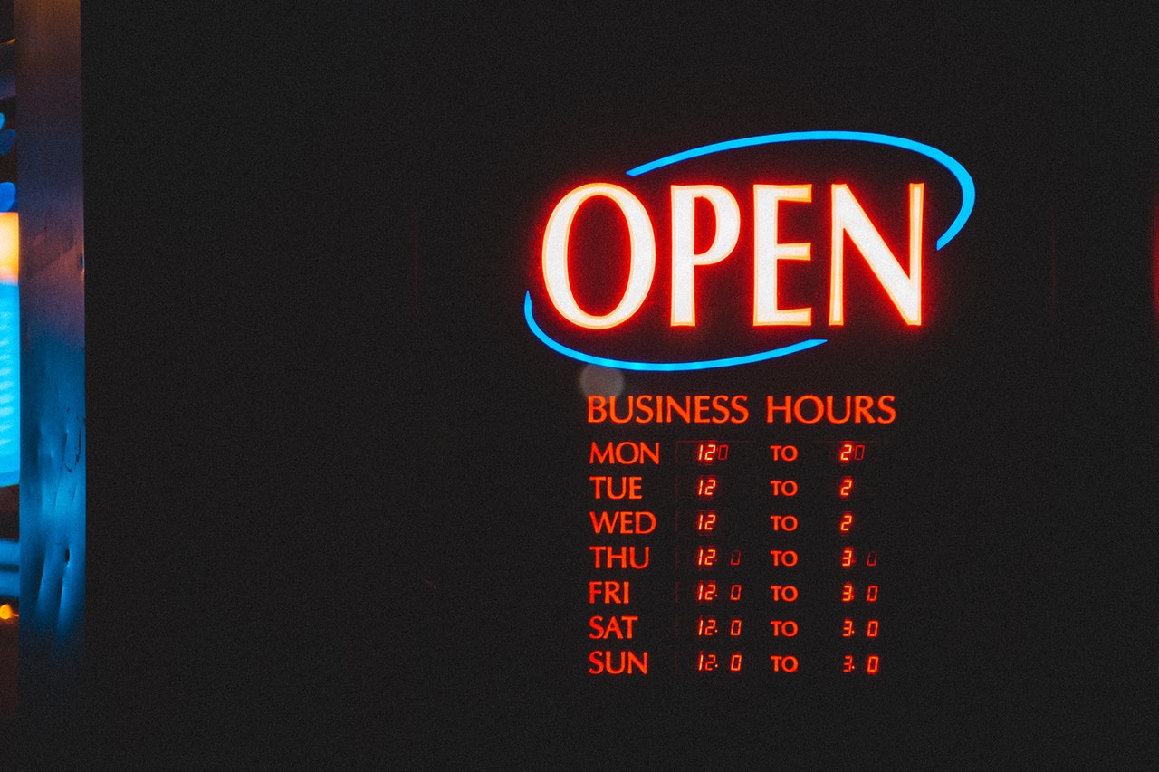 digital business sign