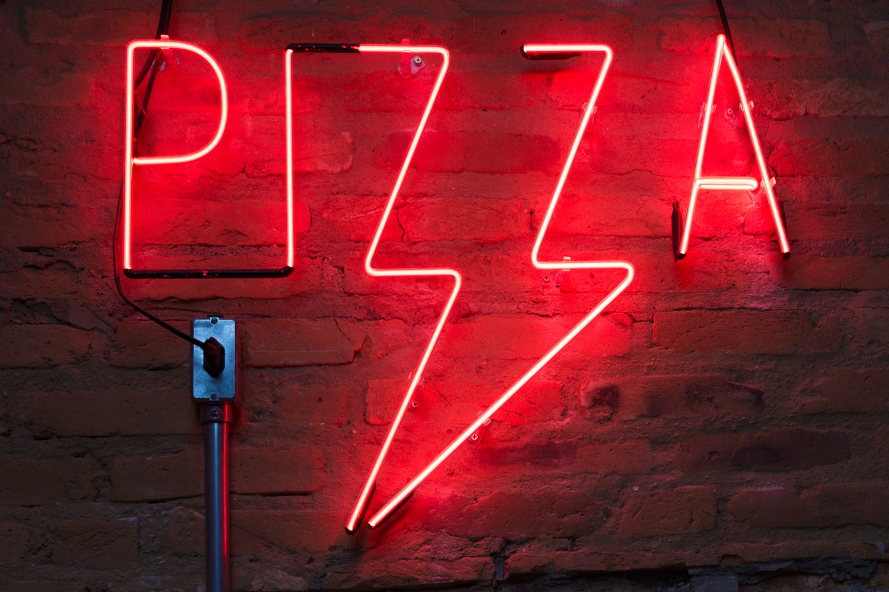pizza led sign